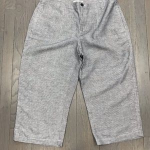 Coldwater Creek Linen Natural Fit Plus Pants